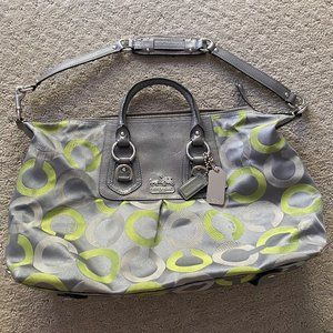 NWT Coach Madison OP art large satchel tote